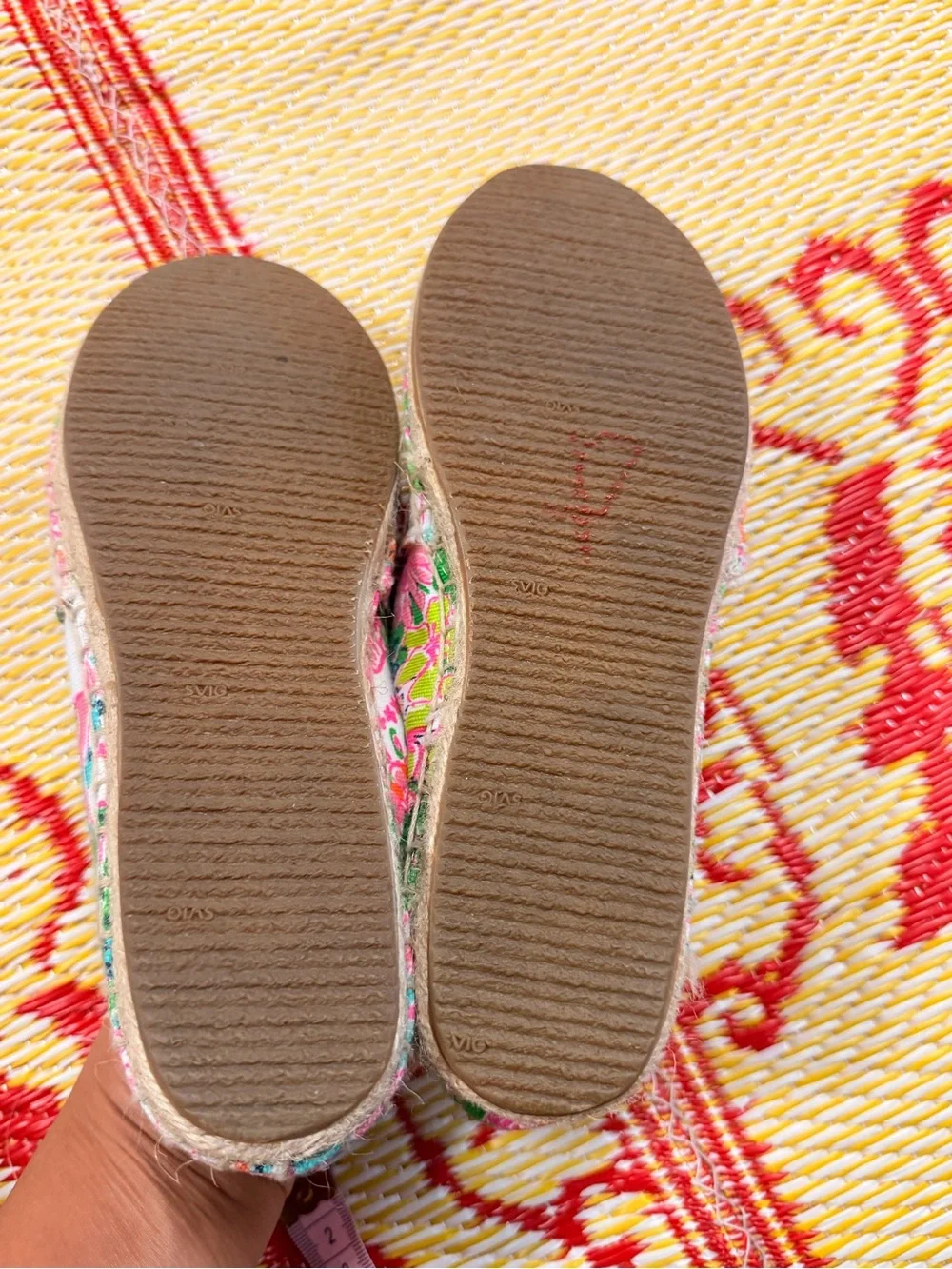 Lilly Pulitzer Pink Multi Floral Espadrilles with Gold Toe